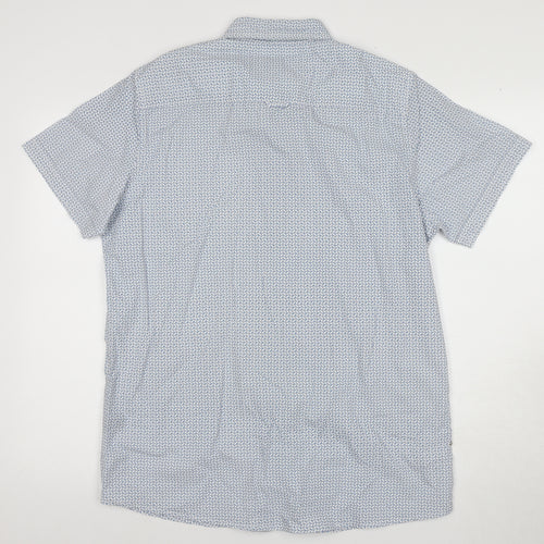 Ditch Plains Men's Blue Geometric Shirt Size S
