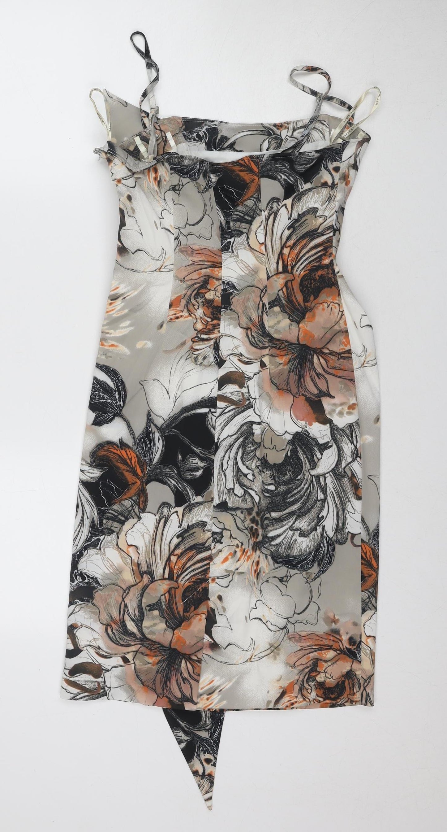 Karen Millen Women's Multicoloured Floral Dress, Size 10