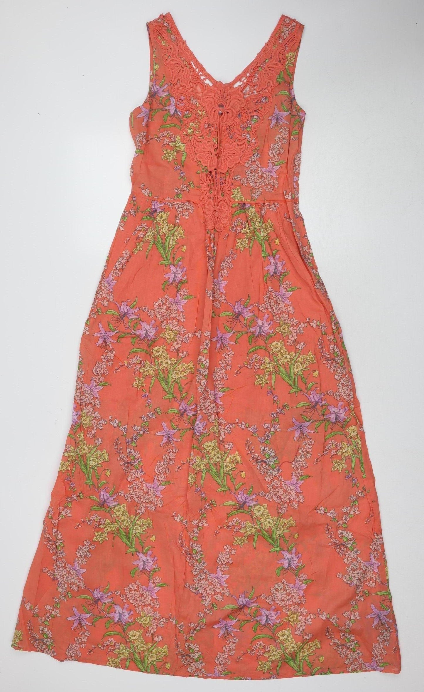 Oasis Women's Floral Maxi Dress, Size 10, Sleeveless