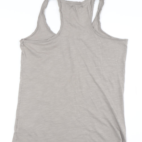 Springfield Women Beige Racerback Tank Top S