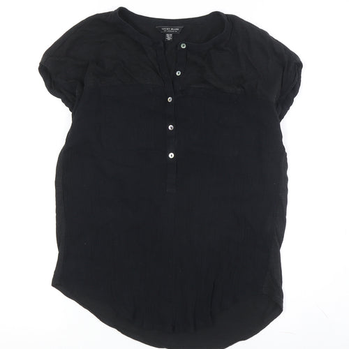 Lucky Brand Women's Black XS Basic Blouse
