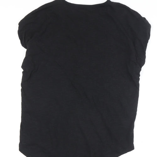 Lucky Brand Women's Black XS Basic Blouse