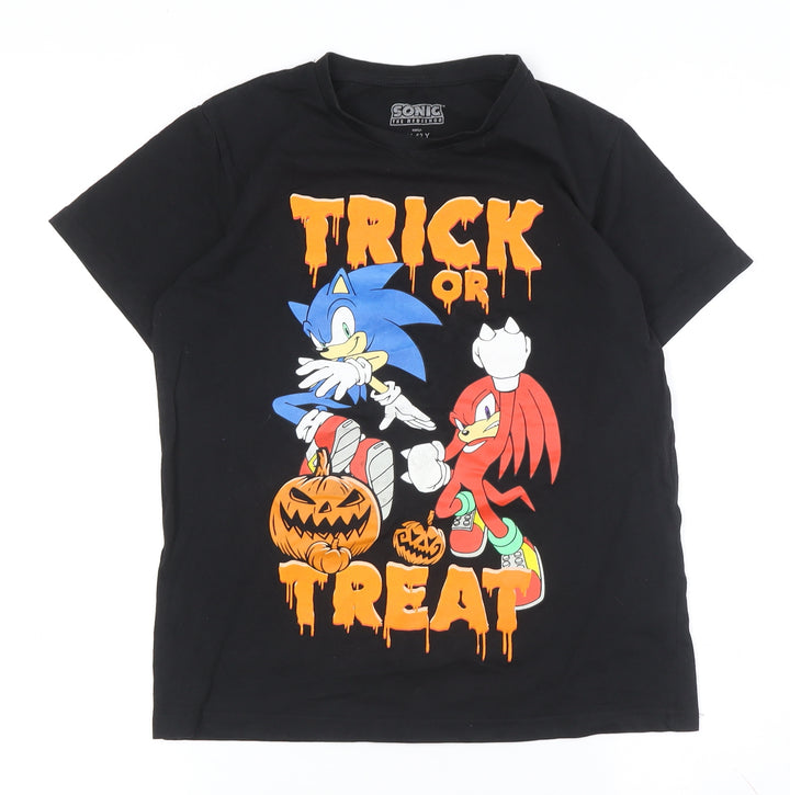 Boys Sonic the Hedgehog Halloween T-Shirt Black 11-12 Years