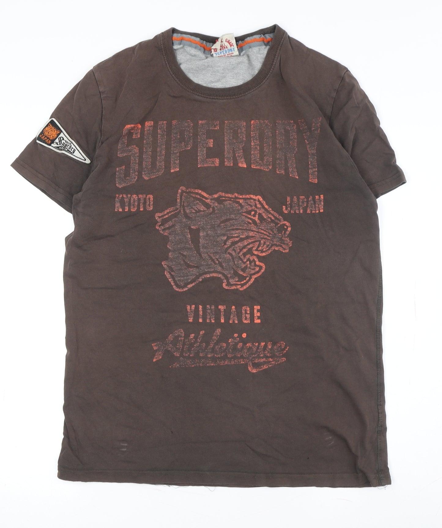 Superdry Men's Brown Athletic Vintage T-Shirt Large
