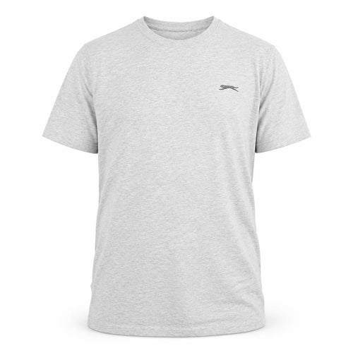 Slazenger Men's Grey M Crew Neck T-Shirt with Logo