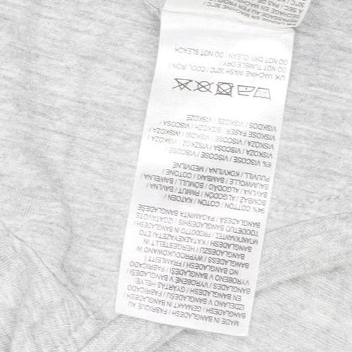 Slazenger Men's Grey M Crew Neck T-Shirt with Logo