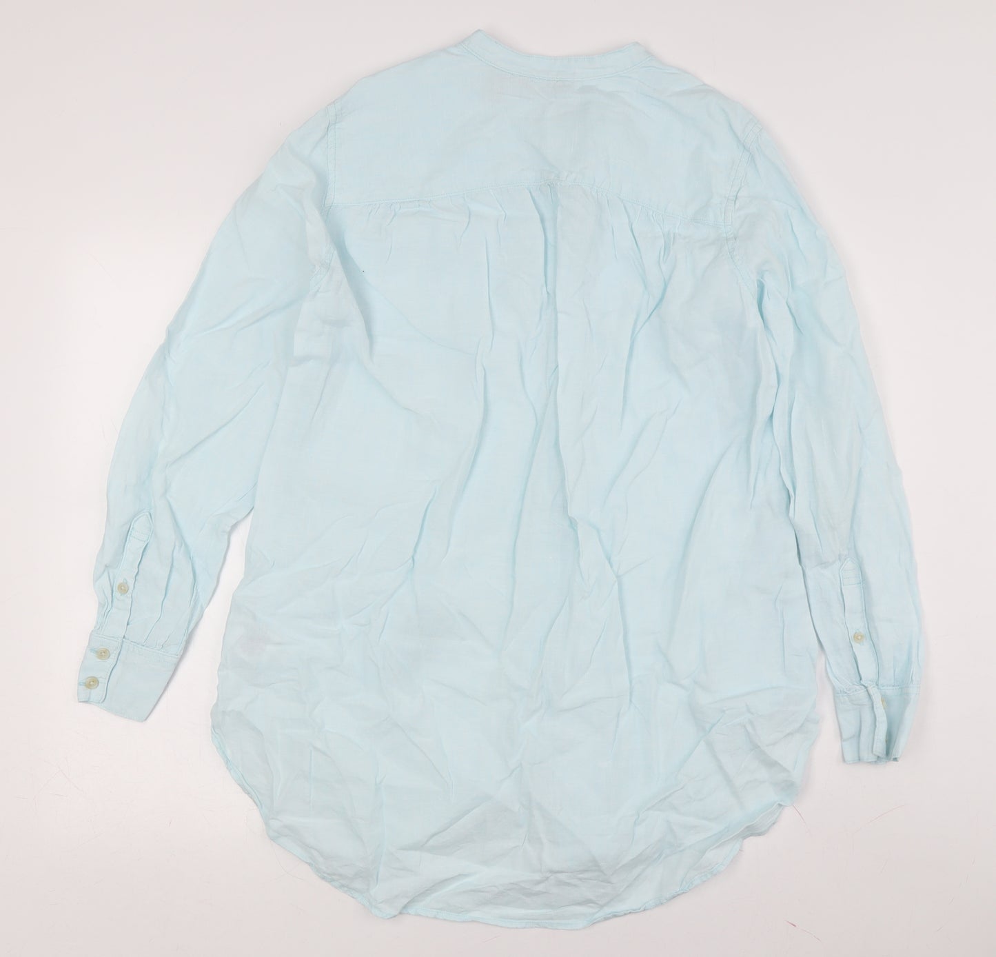 Lands' End Women's Blue M Button-Up Shirt