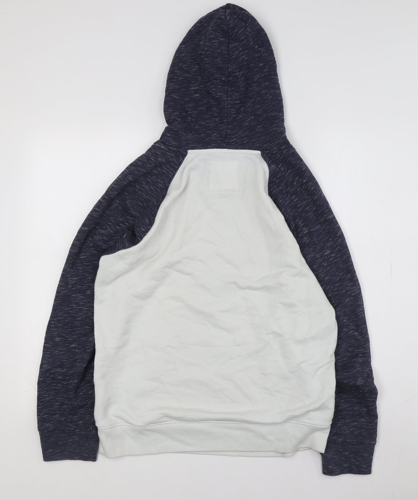 Hollister Men's Grey Blue Pullover Hoodie S
