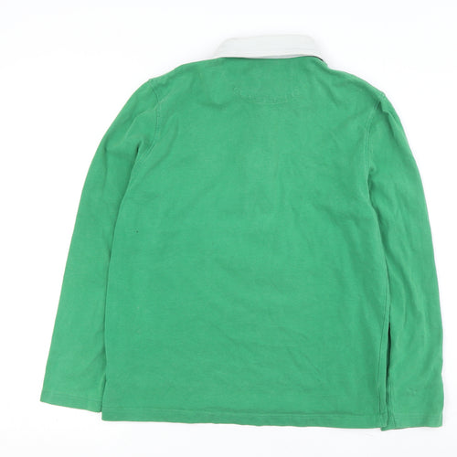 Colorful Authentic Men's Green Rugby Polo M