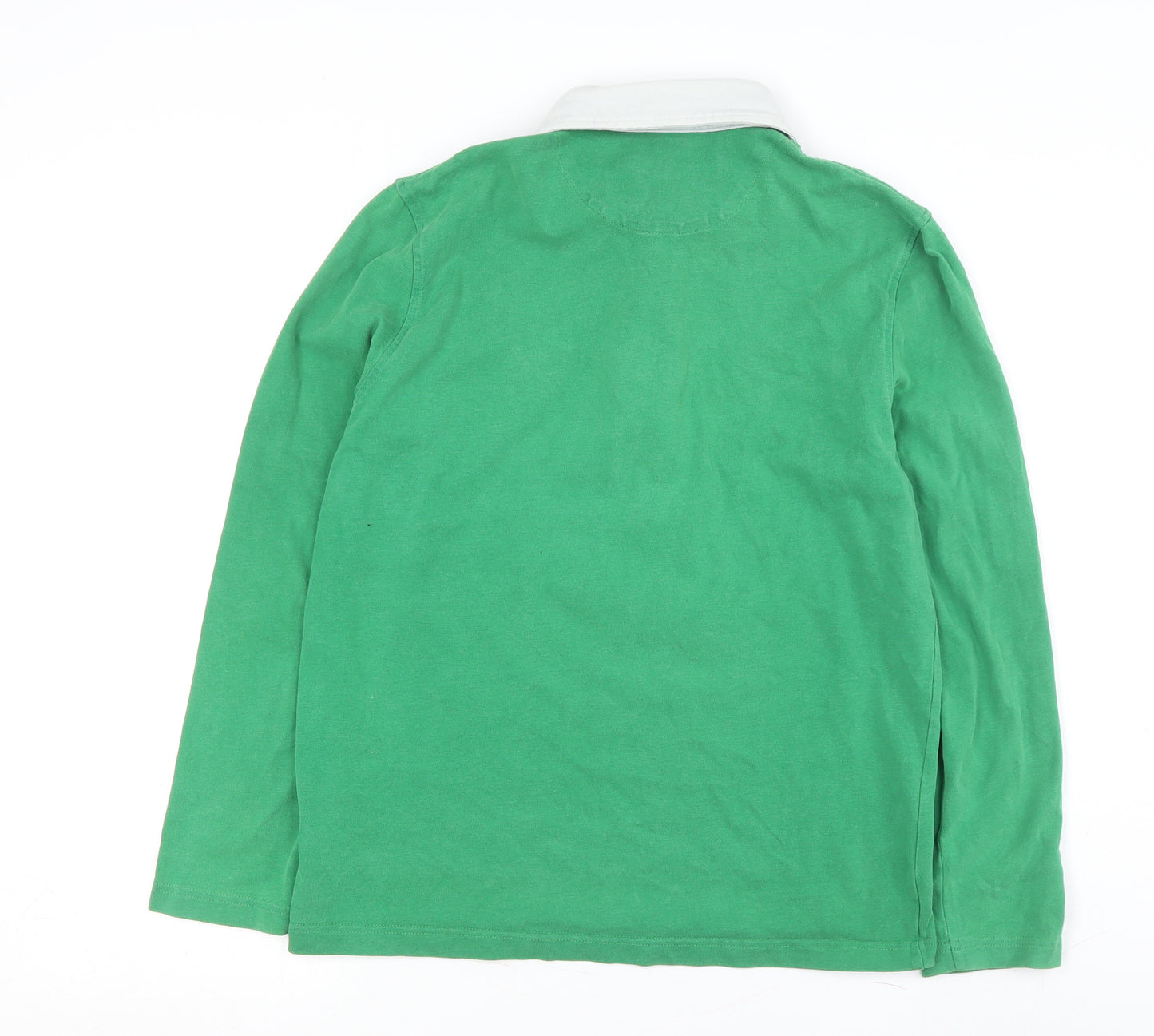 Colorful Authentic Men's Green Rugby Polo M