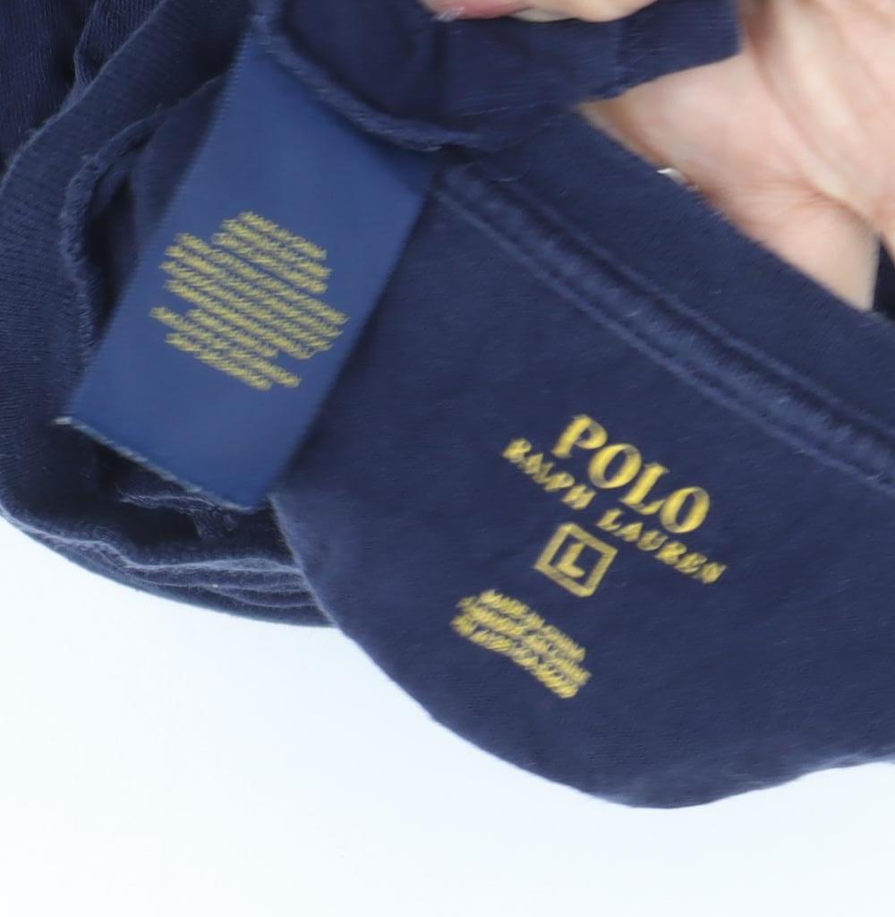 Polo Ralph Lauren Men's Blue Long Sleeve T-Shirt, Size L