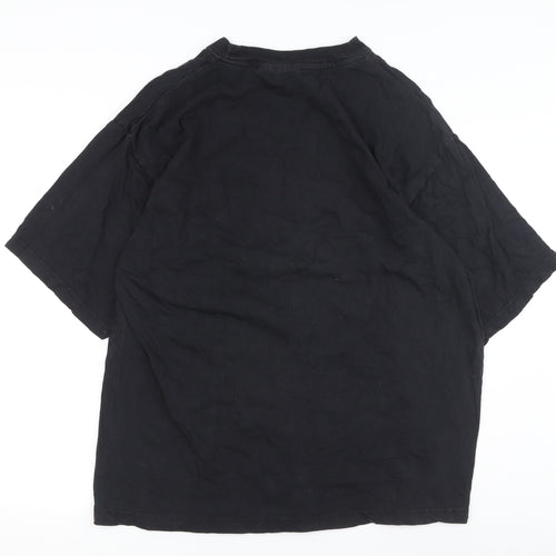 The Simpsons Men's Black XL Cotton Crew Neck T-Shirt