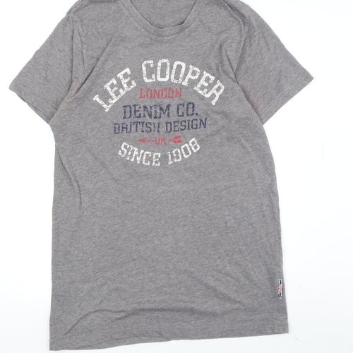 Lee Cooper Grey Men's Graphic T-Shirt S