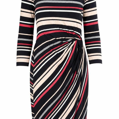 Kaliko Women's Black Striped Bodycon Dress, Size 8