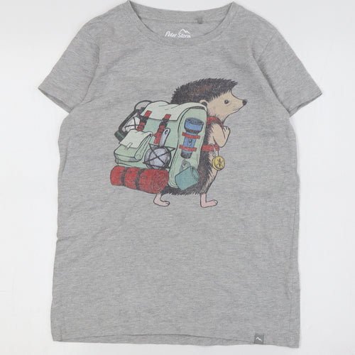 Peter Storm Teens Grey Animal Print T-Shirt