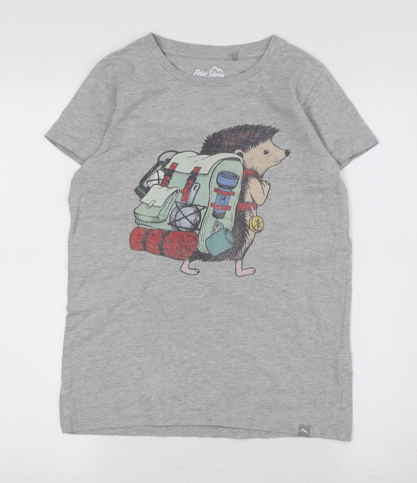 Peter Storm Teens Grey Animal Print T-Shirt