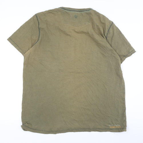 Fat Face Men's Green Adventure T-Shirt XL