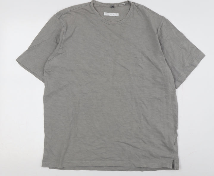 Geoffrey Beene Men's Grey Cotton T-Shirt - Size L