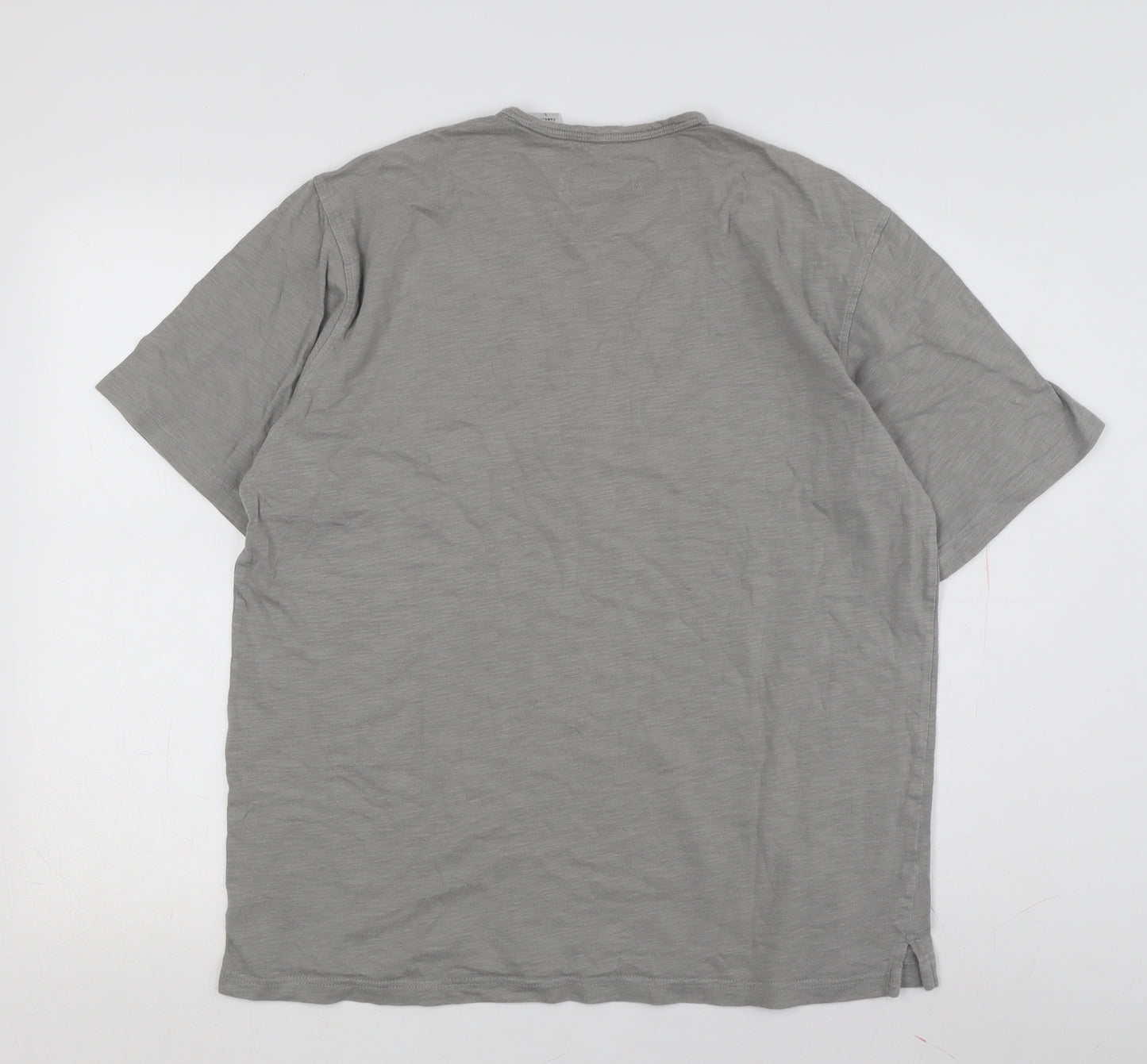 Geoffrey Beene Men's Grey Cotton T-Shirt - Size L