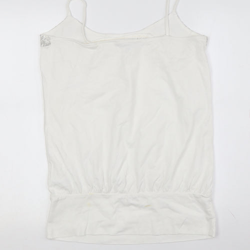 Red Herring Women's White Camisole Tank Size 10