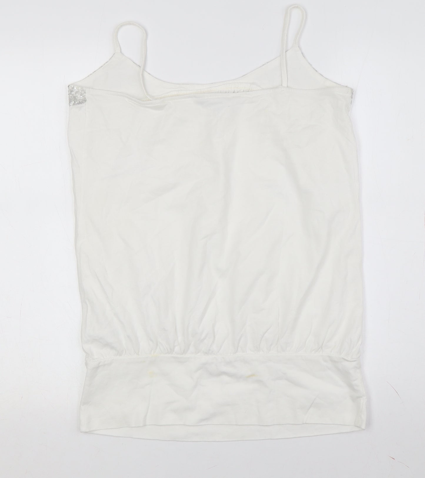 Red Herring Women's White Camisole Tank Size 10