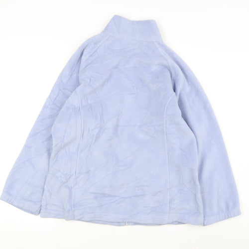 Justice Teens Blue Fleece Jacket L Long Sleeve Casual