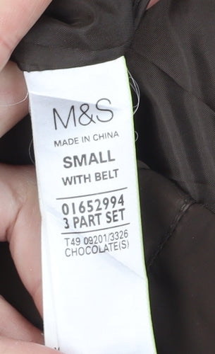 Marks and Spencer Women's Brown Puffer Jacket S