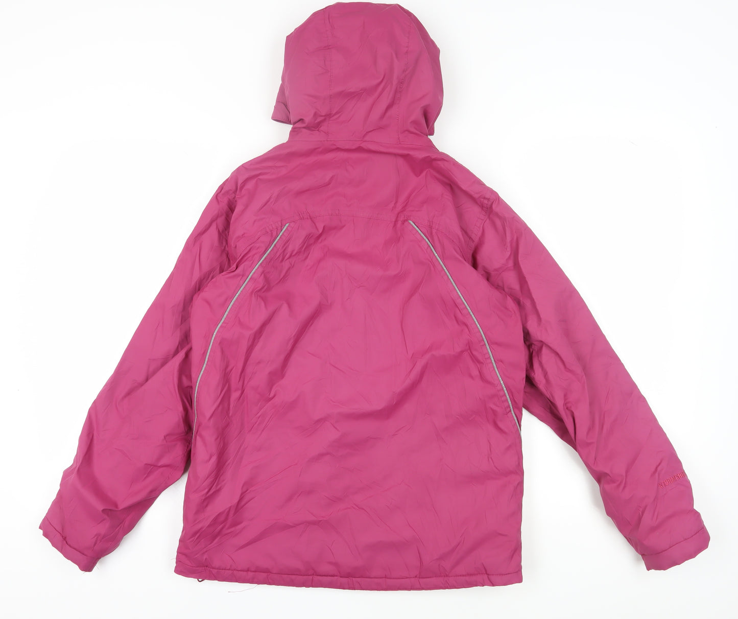 Peter Storm Girls' Pink Hooded Puffer Jacket Size 13-14