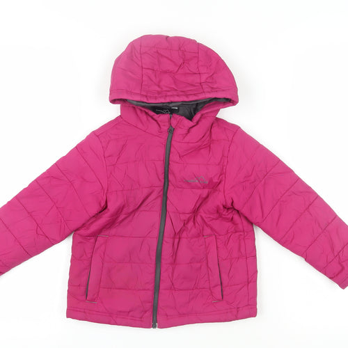 Freedom Trail Girls Pink Puffer Jacket 3-4 Years Hooded