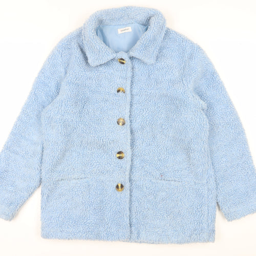 Damart Women's Blue Mid-Length Button Jacket M
