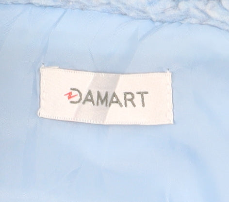 Damart Women's Blue Mid-Length Button Jacket M