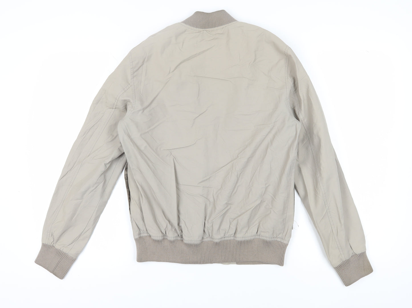 River Island Men's Beige Bomber Jacket S