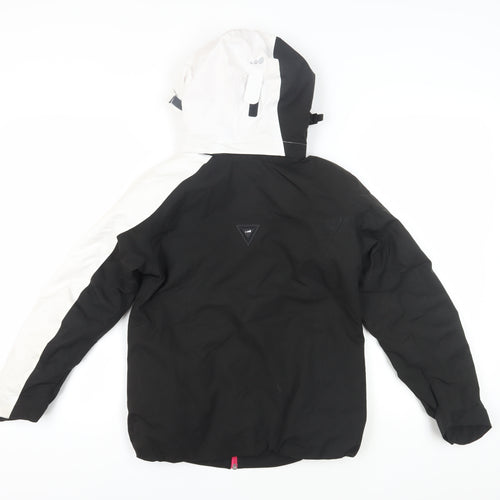 Wed'ze Girls Black White Ski Jacket 12 Years Waterproof