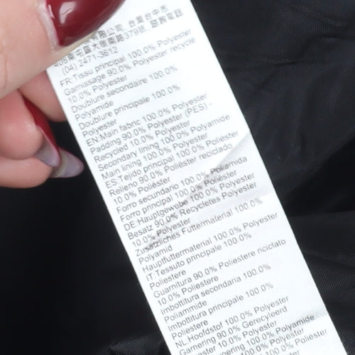 Wed'ze Girls Black White Ski Jacket 12 Years Waterproof