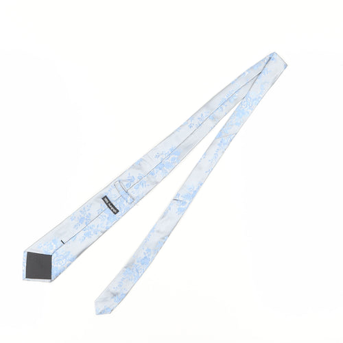 Marks and Spencer Blue Floral Silk Men's Tie