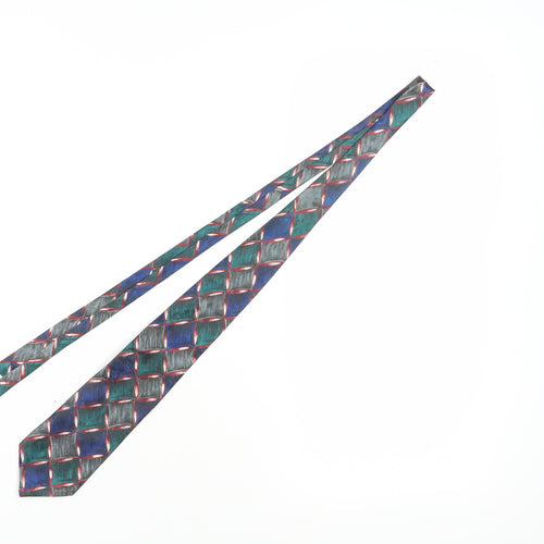Burton Men's Multicoloured Geometric Silk Tie