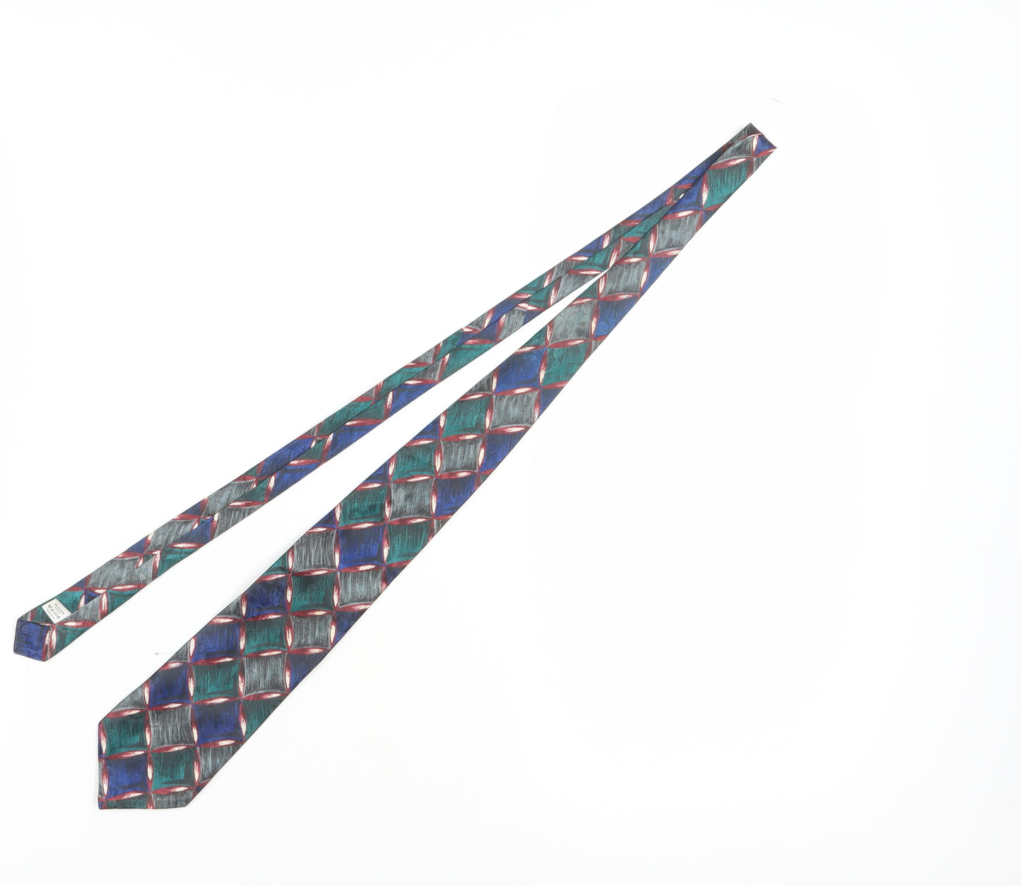 Burton Men's Multicoloured Geometric Silk Tie