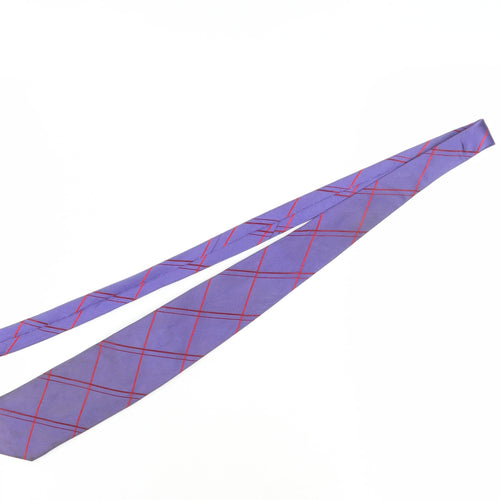 Daniel Hechter Purple Silk Men's Plaid Tie