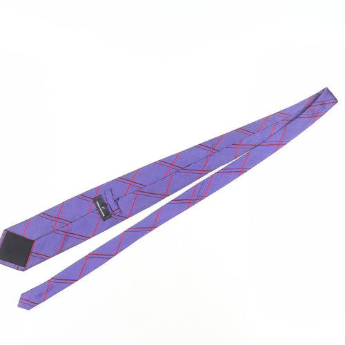 Daniel Hechter Purple Silk Men's Plaid Tie