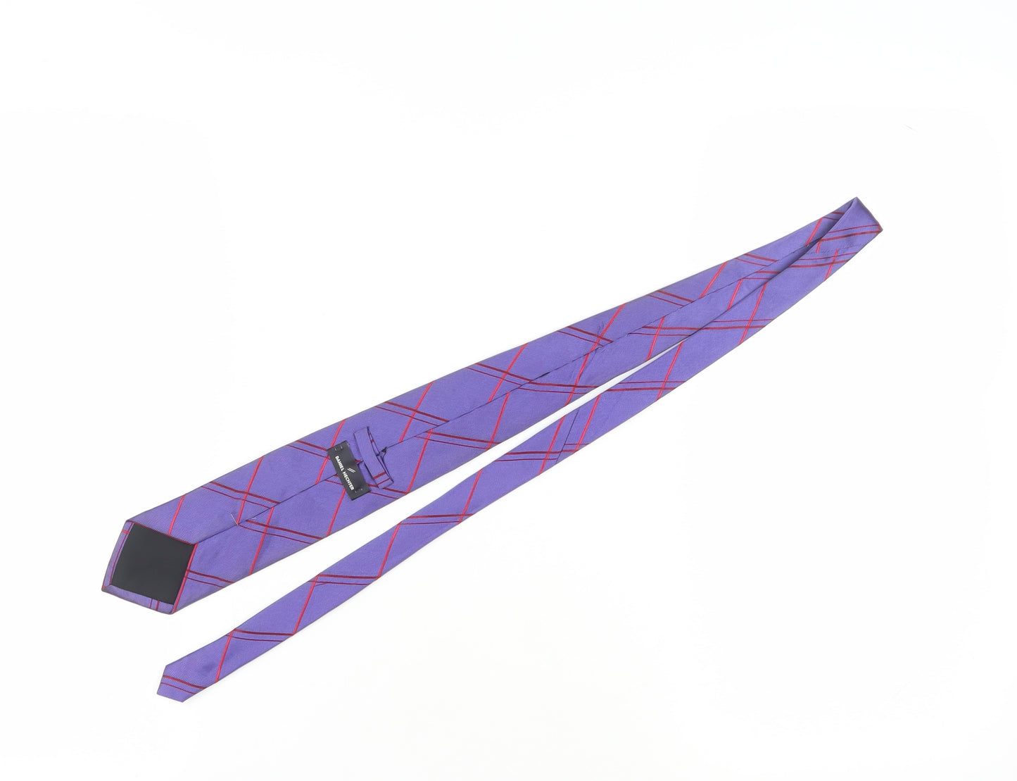 Daniel Hechter Purple Silk Men's Plaid Tie