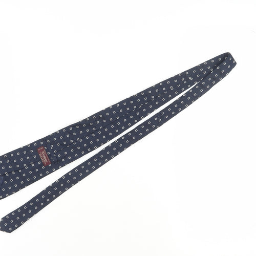 Windsor Men's Blue Silk Geometric Slim Tie