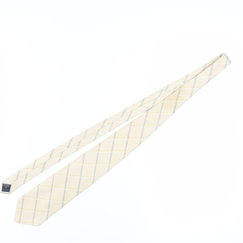 Blakes London Beige Check Silk Men's Tie