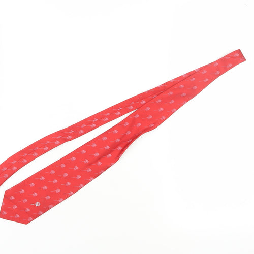Beaufort Men's Red Silk Floral Tie