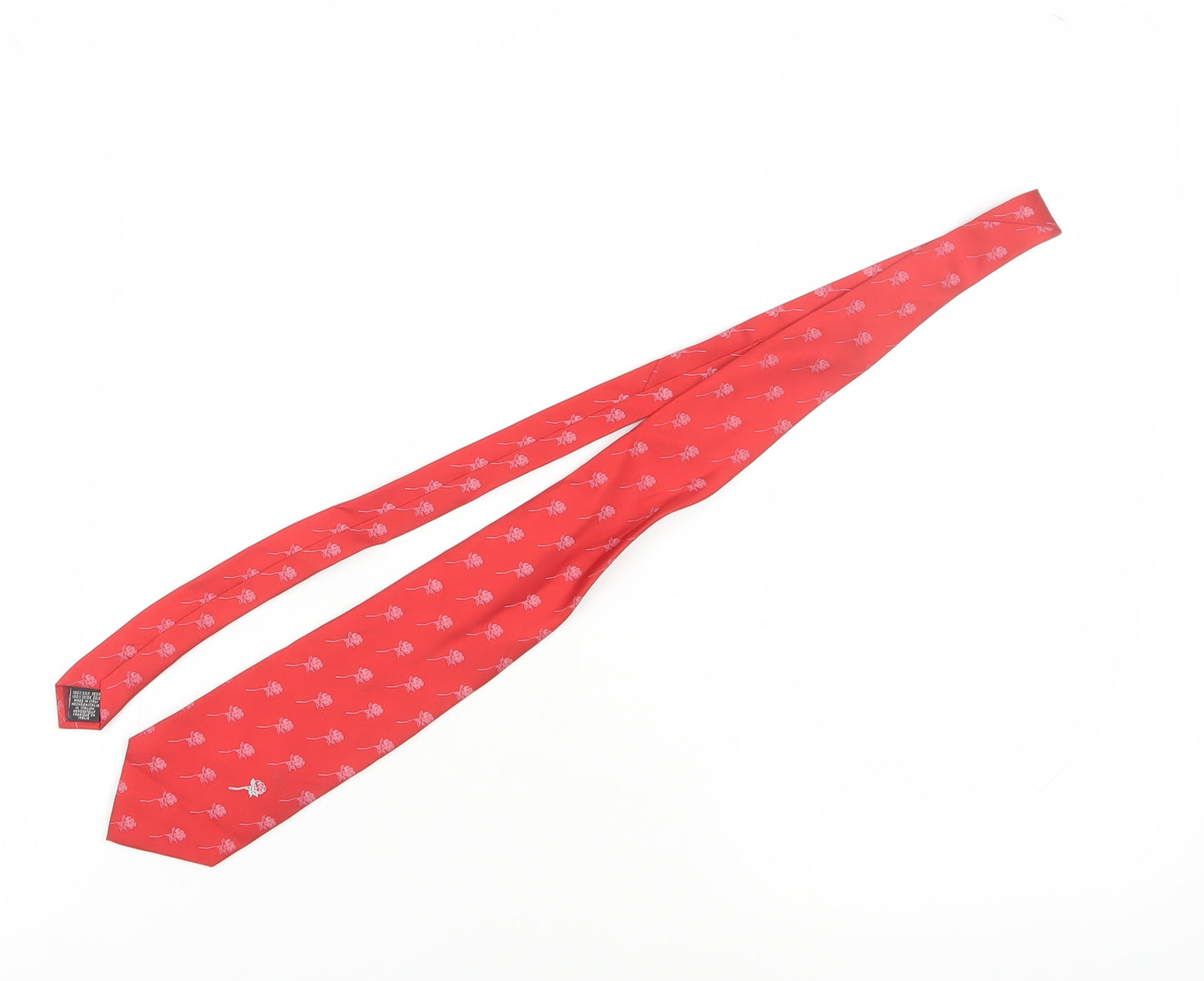 Beaufort Men's Red Silk Floral Tie
