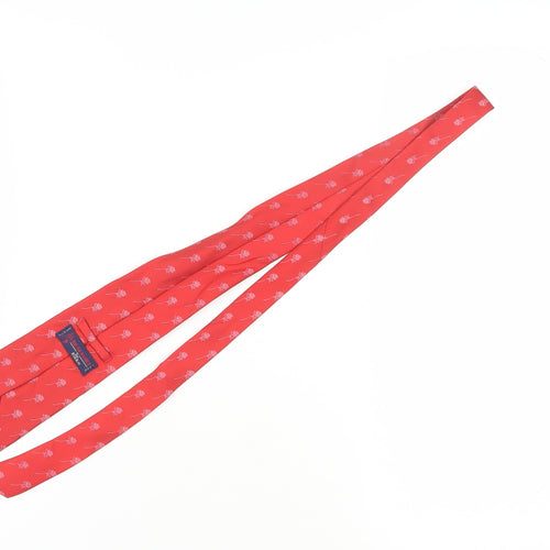 Beaufort Men's Red Silk Floral Tie