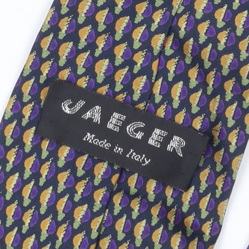 Jaeger Men's Multicoloured Geometric Silk Tie