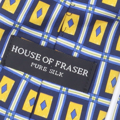 House of Fraser Geometric Silk Tie for Men - Multicoloured