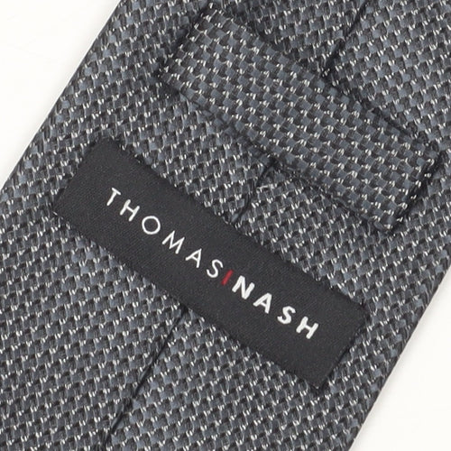 Thomas Nash Men's Black Geometric Tie