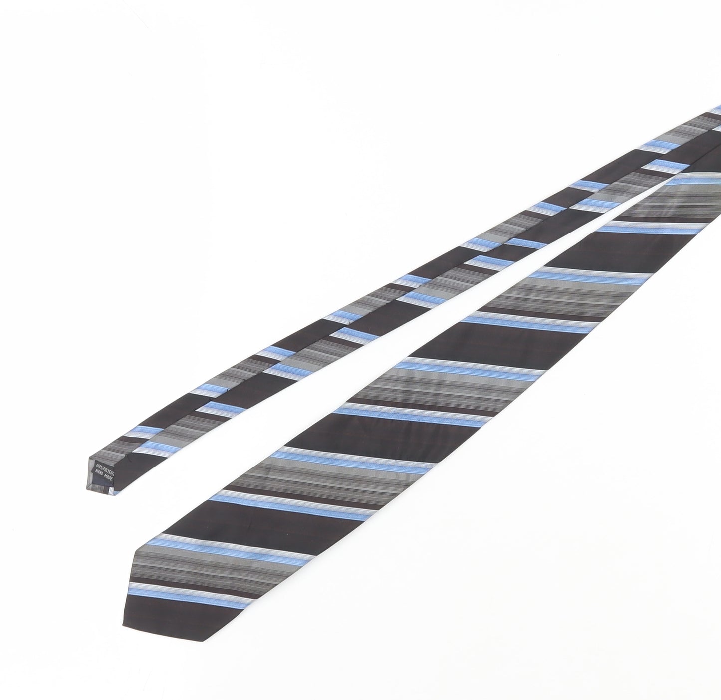 Berringer Menswear Silk Black & Blue Slim Tie