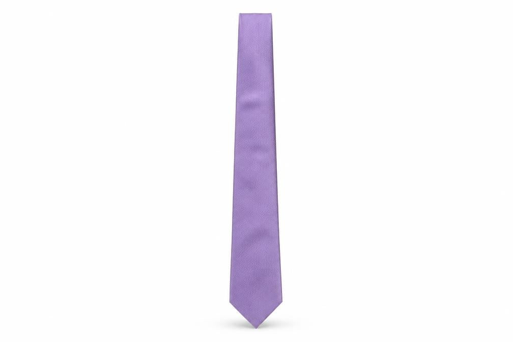 Front view of Marks & Spencer Men's Purple Silk Striped Tie